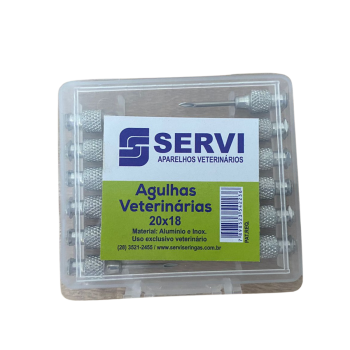 AGULHA VETERINARIA INOX 20X18 C/12 UNI