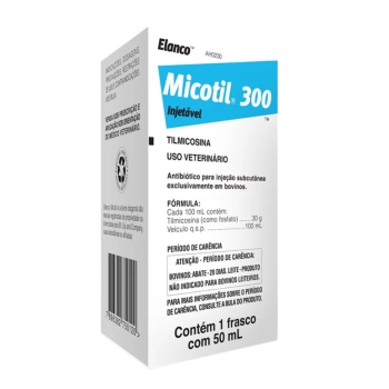 Micotil 300 - Tilmicosina - 50 Ml - Elanco