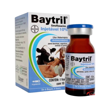 BAYTRIL INJETVÁVEL 10% 10mL